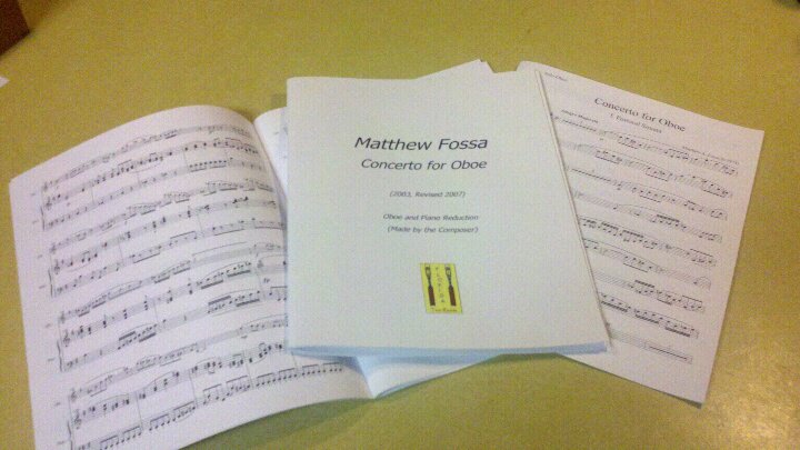 Matt Fossa's Oboe Concerto